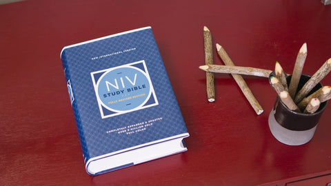 Image of NIV Study Bible Fully Revised Edition (Study Deeply. Believe Wholeheartedly.) Hardcover Red Letter Comfort Print