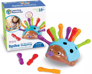 Learning Resources Spike The Fine Motor Hedgehog - Toddler Learning Toys, Fine Motor and Sensory Toys for Kids Ages 18+ Months, Montessori Toys