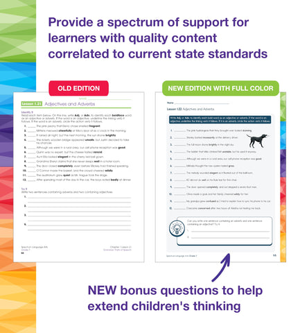 Image of Spectrum Grade 7 Language Arts Workbook, ELA Middle School Books for Kids Ages 12-13 Covering Grammar, Vocabulary, Sentence Structure, Parts of Speech, and More, Classroom or Homeschool Curriculum