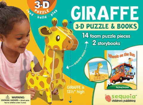 Image of Giraffe 3-D Puzzle & 2-Book Set