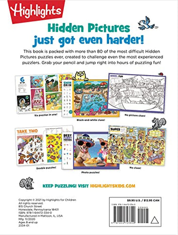 Image of THE HARDEST HIDDEN PICTURES BOOK EVER: THE HARDEST HIDDEN PICTURES BOOK EVER (HIGHLIGHTS HIDDEN PICTURES PUZZLES) OVER 1,500 HIDDEN OBJECTS TO SEARCH AND FIND, HARDEST LOOK-AND-FIND BOOK
