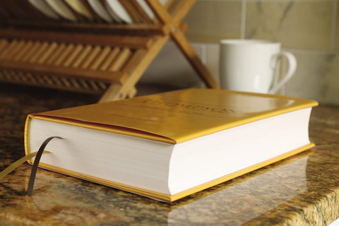 Image of KJV Thompson Chain-Reference Bible Hardcover Yellow Gold Red Letter Comfort Print