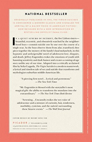 Image of The Virgin Suicides: A Novel (Twenty-Fifth Anniversary Edition) (Picador Modern Classics, 2)