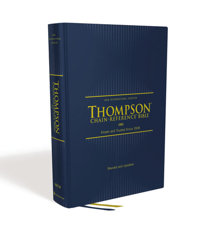 Image of NIV Thompson Chain-Reference Bible Hardcover Navy Red Letter Comfort Print