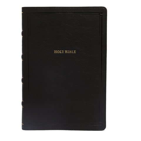 Image of NKJV Deluxe End-of-Verse Reference Bible Personal Size Large Print Leathersoft Black Red Letter Comfort Print: Holy Bible New King James Version