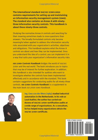 Image of ISO 27001 Controls Handbook: Implementing and auditing 93 controls to reduce information security risks