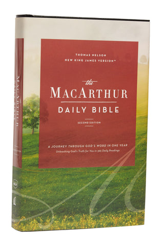 Image of NKJV MacArthur Daily Bible 2nd Edition Hardcover Comfort Print: A Journey Through God's Word in One Year