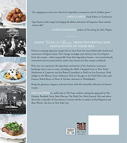 Image of The Book of Lost Recipes: The Best Signature Dishes From Historic Restaurants Rediscovered