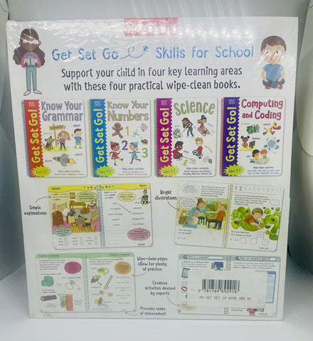 Image of Wipe Clean Workbooks: Get Set Go Skills for School Set of 4