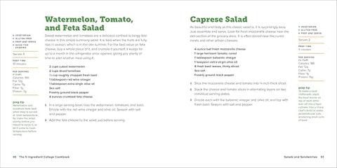 Image of THE 5-INGREDIENT COLLEGE COOKBOOK: RECIPES TO SURVIVE THE NEXT FOUR YEARS