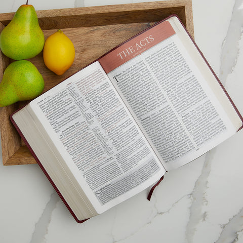 Image of KJV STUDY BIBLE, LARGE PRINT, BONDED LEATHER, BLACK, RED LETTER: SECOND EDITION
