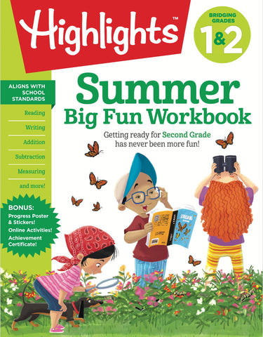 Image of Summer Big Fun Workbook Bridging Grades 1 & 2: Summer Before Second Grade Prep Workbook for Spelling, Reading Comprehension, Language Arts and More (Highlights Summer Learning)