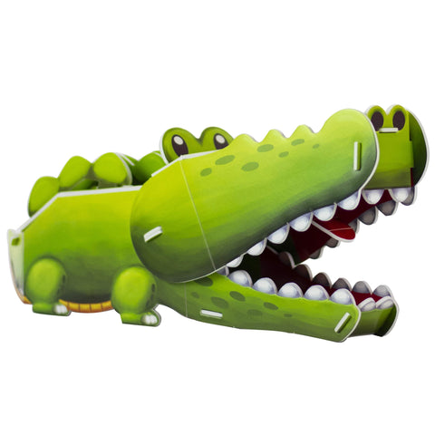 Image of Crocodile 3-D Puzzle & 2-Book Set