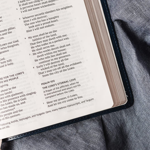 Image of NKJV, Value Thinline Bible, Large Print, Leathersoft, Charcoal, Red Letter Edition, Comfort Print: Holy Bible, New King James Version