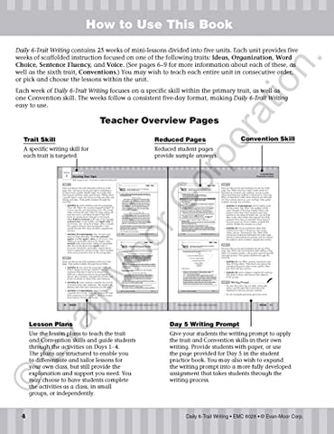 Image of Daily 6-Trait Writing, Grade 8 Teacher Edition