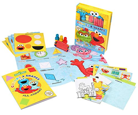 Image of Sesame Street: Colors and Shapes All Around (Book Plus)
