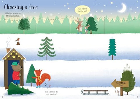 Image of SPARKLY CHRISTMAS TREES: A FESTIVE CHRISTMAS CREATIVITY INSPIRATION WITH SPARKLY STICKERS, ENCHANTING SCENES, AND FRIENDLY ANIMAL CHARACTERS FOR KIDS (SPARKLY STICKER BOOKS)
