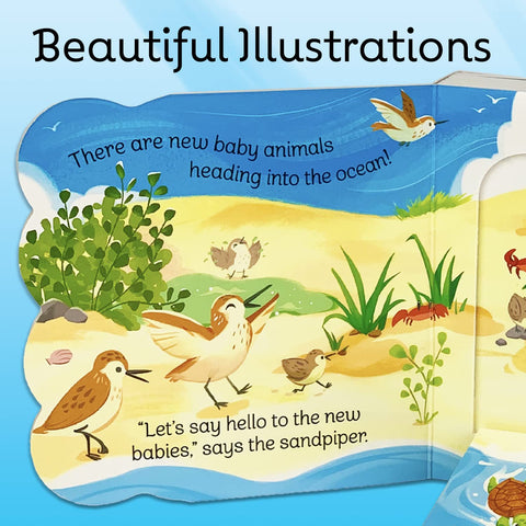 Image of BABIES IN THE OCEAN- A FIRST LIFT-A-FLAP BOARD BOOK FOR BABIES AND TODDLERS (BABIES LOVE)