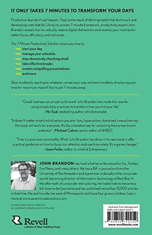 Image of The 7-Minute Productivity Solution: How to Manage Your Schedule, Overcome Distraction, and Achieve the Results You Want