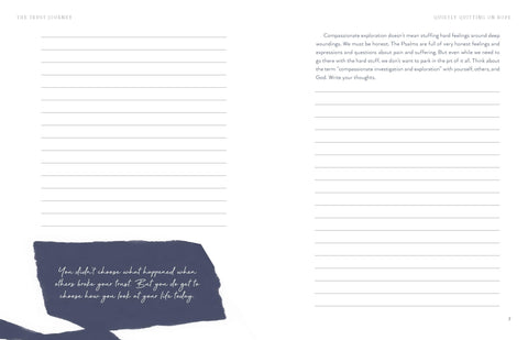 Image of THE TRUST JOURNEY: HEAL FROM BROKEN TRUST WITH OTHERS, YOURSELF, AND GOD (A GUIDED JOURNAL TO USE ALONGSIDE I WANT TO TRUST YOU, BUT I DON’T)