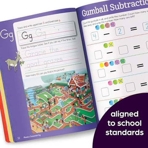 Image of Summer Big Fun Workbook Bridging Grades K & 1: Ready for First Grade at Home, First Grade Summer Workbook with Letters, Reading, Writing, Addition, Subtraction and More (Highlights Summer Learning)