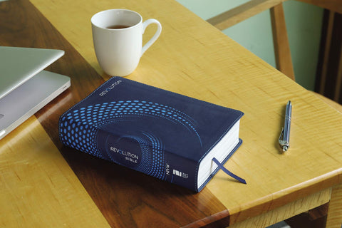 Image of NIV, REVOLUTION BIBLE, LEATHERSOFT, BLUE: THE BIBLE FOR TEEN GUYS