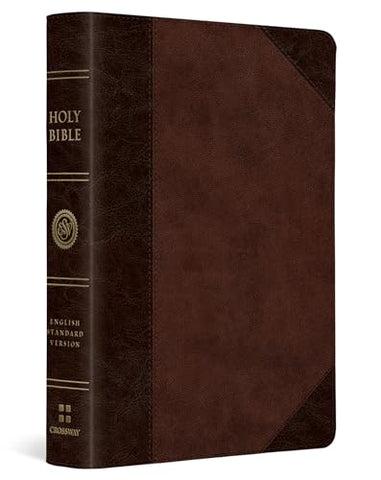 Image of ESV LARGE PRINT COMPACT BIBLE (TRUTONE, BROWN/WALNUT, PORTFOLIO DESIGN)