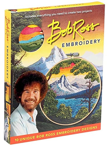 Image of Bob Ross Embroidery (Embroidery Craft)