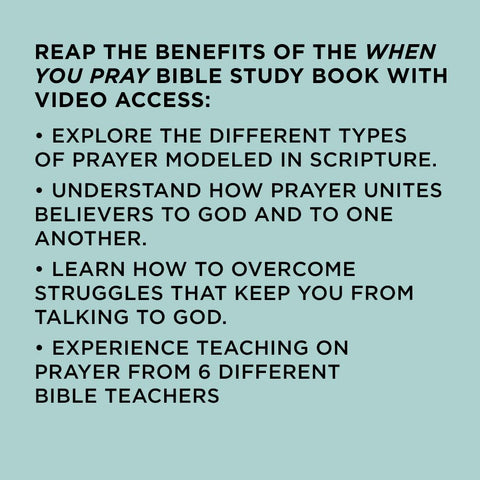 Image of When You Pray - Bible Study Book with Video Access: A Study of Six Prayers in the Bible