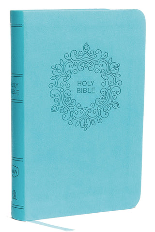 Image of NKJV, Thinline Bible, Compact, Leathersoft, Blue, Red Letter, Comfort Print: Holy Bible, New King James Version