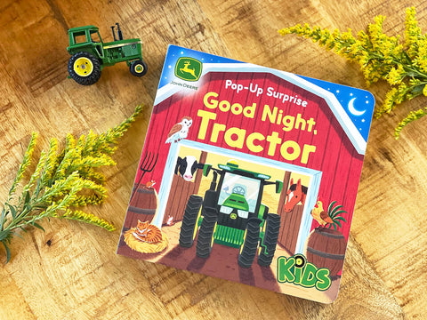 Image of JOHN DEERE KIDS GOOD NIGHT TRACTOR ON THE FARM: DELUXE LIFT-A-FLAP & POP-UP SURPRISE BOARD BOOK, AGES 2-6