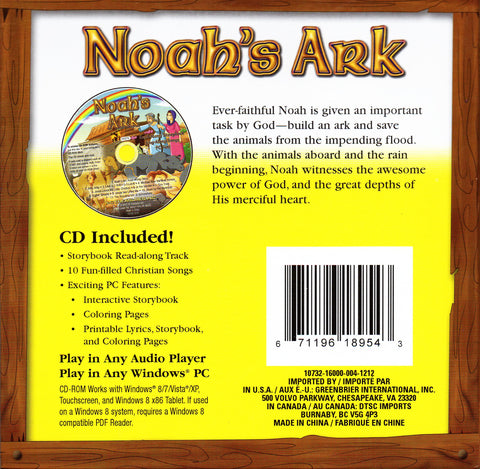 Image of NOAH'S ARK: READ-ALONG STORYBOOK