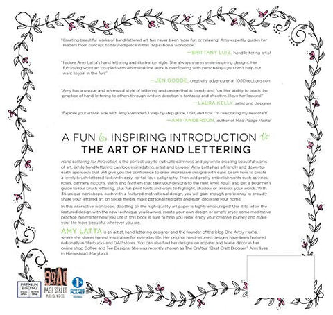 Image of Hand Lettering for Relaxation: An Inspirational Workbook for Creating Beautiful Lettered Art