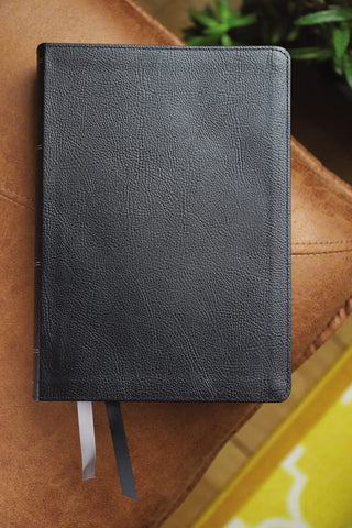 Image of NASB, THE GRACE AND TRUTH STUDY BIBLE (TRUSTWORTHY AND PRACTICAL INSIGHTS), LEATHERSOFT, NAVY, RED LETTER, 1995 TEXT, COMFORT PRINT