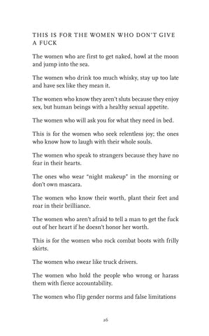 Image of This Is For The Women Who Don't Give A Fuck