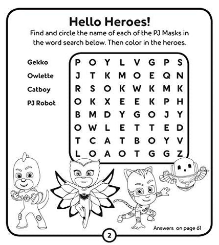 Image of PJ Masks Let's Go Activity Book (Pencil Toppers)