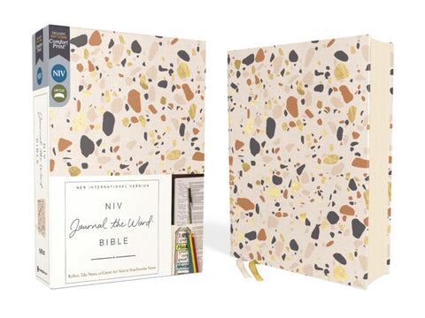 Image of NIV, JOURNAL THE WORD BIBLE (PERFECT FOR NOTE-TAKING), CLOTH OVER BOARD, CREAM, RED LETTER, COMFORT PRINT: REFLECT, TAKE NOTES, OR CREATE ART NEXT TO YOUR FAVORITE VERSES