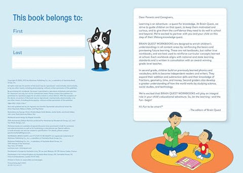 Image of Brain Quest Workbook: 2nd Grade Revised Edition (Brain Quest Workbooks)