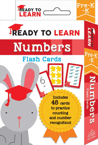 Image of Ready to Learn: Pre-K-K Numbers Flash Cards: Includes 48 Cards to Practice Counting and Number Recognition!