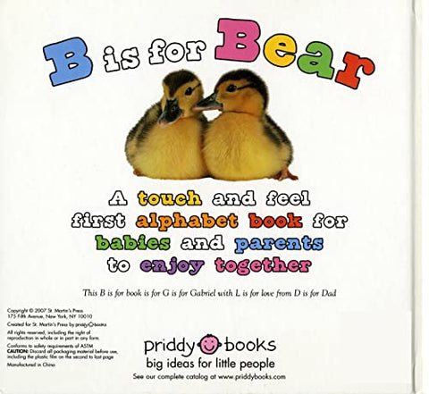Image of ABC Touch & Feel: B is for Bear: A Very First Book for the Baby You Love (ABC Books)