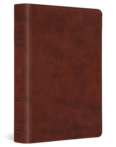Image of ESV VALUE LARGE PRINT COMPACT BIBLE (TRUTONE, CHESTNUT)
