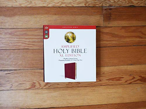Image of AMPLIFIED HOLY BIBLE, XL EDITION--SOFT LEATHER-LOOK, BURGUNDY