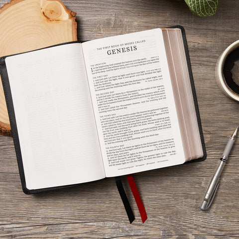 Image of KJV Holy Bible: Large Print Single-Column with 43,000 End-of-Verse Cross References, Pink Leathersoft, Personal Size, Red Letter, Comfort Print: King James Version