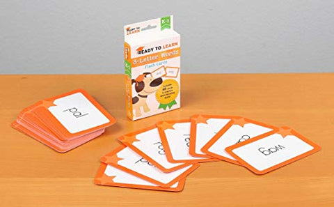 Image of Ready to Learn: K-1 3-Letter Words Flash Cards: Includes 48 Cards to Practice Word Decoding Skills!