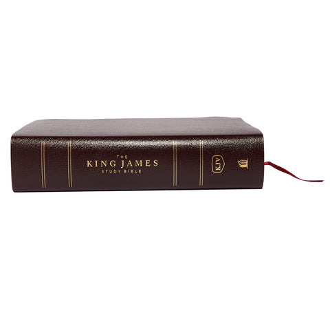 Image of KJV, The King James Study Bible, Bonded Leather, Burgundy, Red Letter, Full-Color Edition: Holy Bible, King James Version