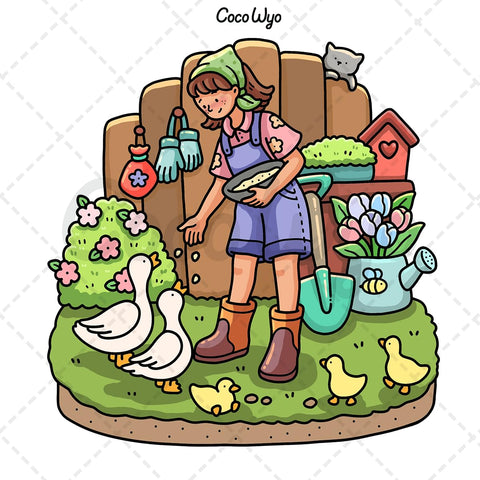 Image of Girl Moments: Coloring Book for Adults and Teens Featuring Cute Cozy Daily Activities for Relaxation (Cozy Spaces Coloring)