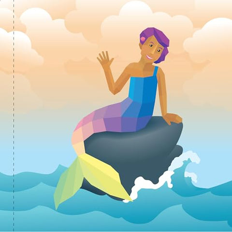 Image of Paint by Sticker Kids: Mermaids & Magic!: Create 10 Pictures One Sticker at a Time! Includes Glitter Stickers