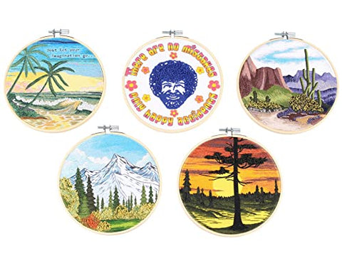 Image of Bob Ross Embroidery (Embroidery Craft)