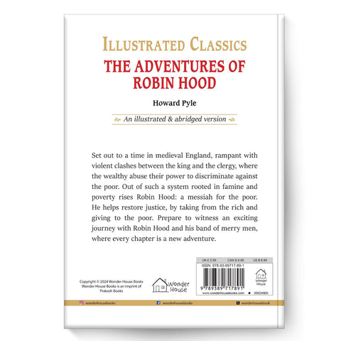 Image of ILLUSTRATED CLASSICS - THE ADVENTURES OF ROBIN HOOD: ABRIDGED NOVELS WITH REVIEW QUESTIONS