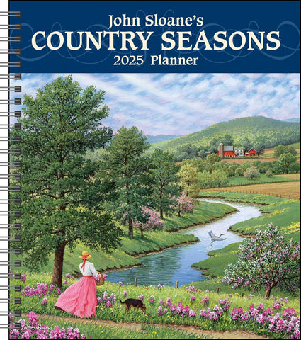 Image of JOHN SLOANE'S COUNTRY SEASONS 12-MONTH 2025 MONTHLY/WEEKLY PLANNER CALENDAR